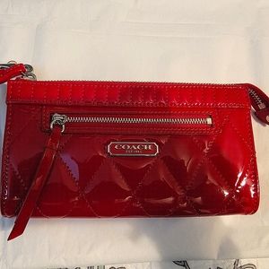 Patent Leather Coach wallet / wristlet